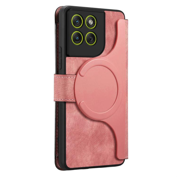For Motorola Moto G77 / 67 5G CaseNeo MagSafe RFID Anti-theft Zipper Wallet Retro Leather Phone Case