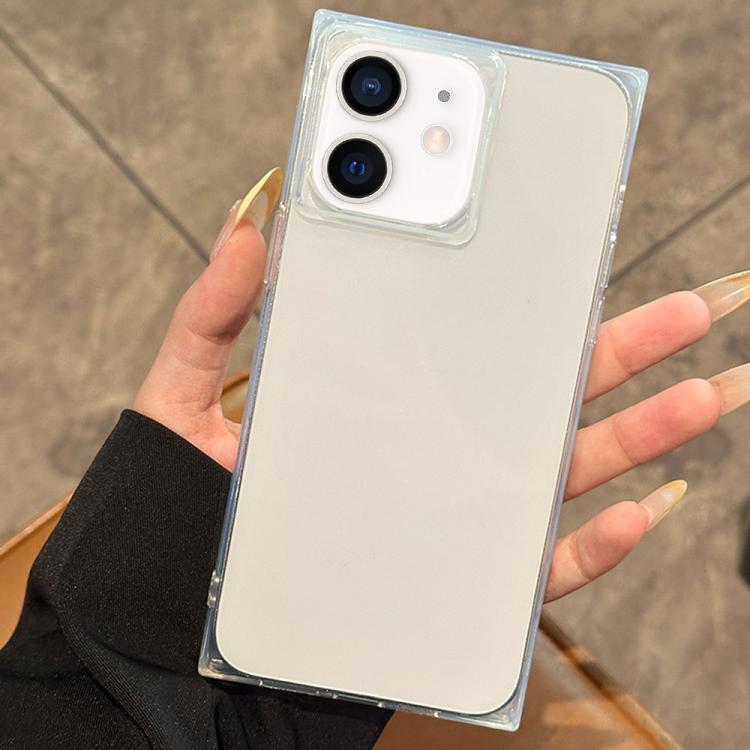 For iPhone 12 All Inclusive Cube TPU Phone Case - Transparent