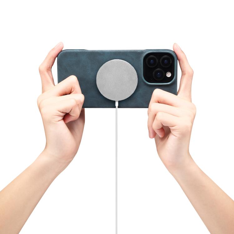 For iPhone 15 Pro Max Retro Texture MagSafe Phone Case