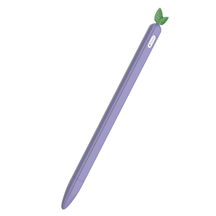 For Apple Pencil 2 Contrasting Color Mint Leaf Silicone Non-slip Protective Cover