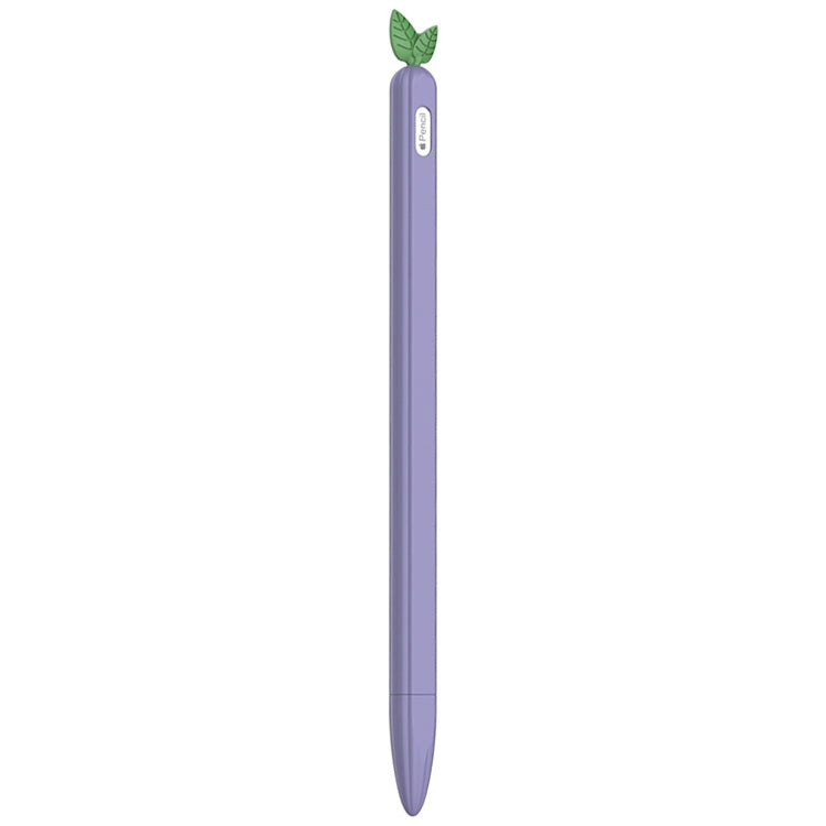 For Apple Pencil 2 Contrasting Color Mint Leaf Silicone Non-slip Protective Cover