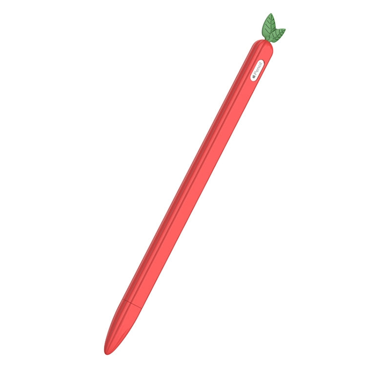 For Apple Pencil 2 Contrasting Color Mint Leaf Silicone Non-slip Protective Cover