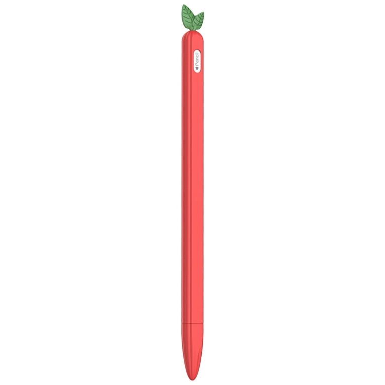 For Apple Pencil 2 Contrasting Color Mint Leaf Silicone Non-slip Protective Cover