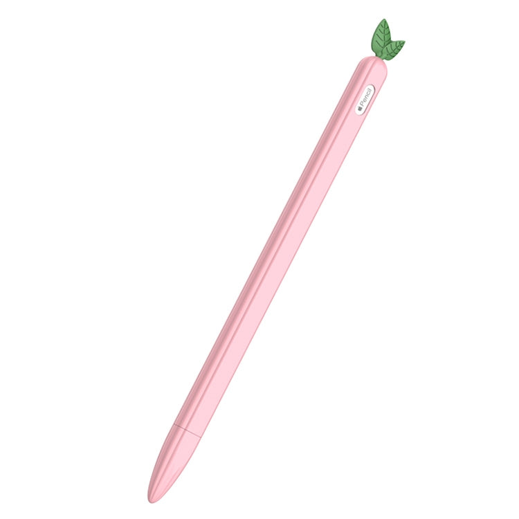For Apple Pencil 2 Contrasting Color Mint Leaf Silicone Non-slip Protective Cover