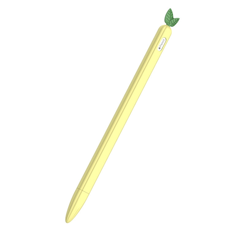 For Apple Pencil 2 Contrasting Color Mint Leaf Silicone Non-slip Protective Cover