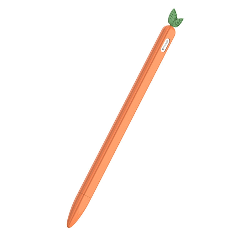 For Apple Pencil 2 Contrasting Color Mint Leaf Silicone Non-slip Protective Cover