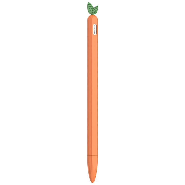 For Apple Pencil 2 Contrasting Color Mint Leaf Silicone Non-slip Protective Cover