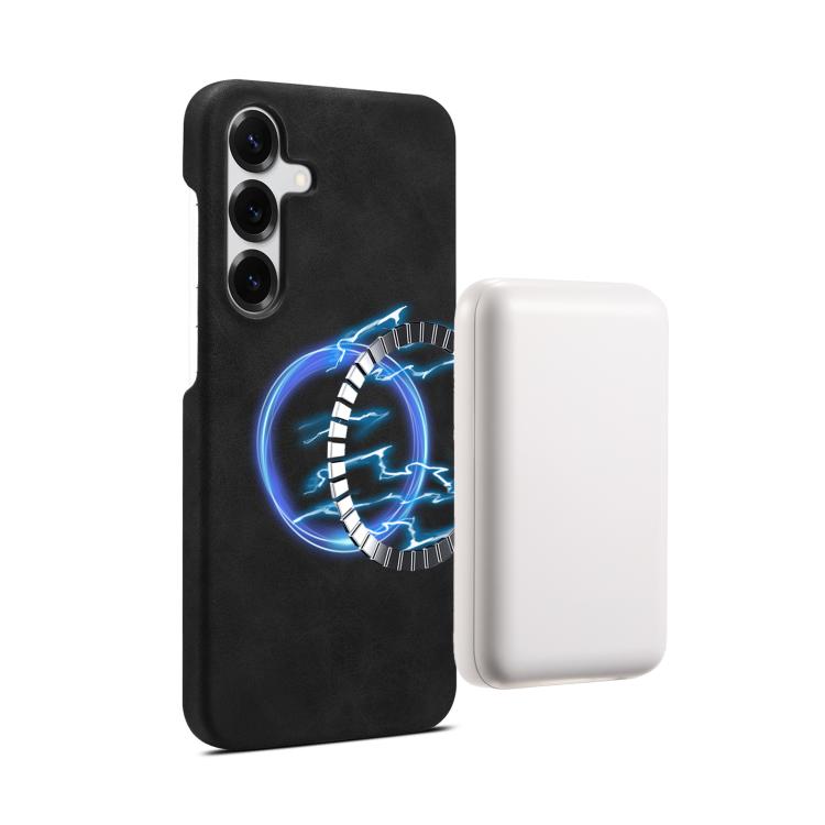 For Samsung Galaxy S25+ 5G Retro Texture MagSafe Phone Case