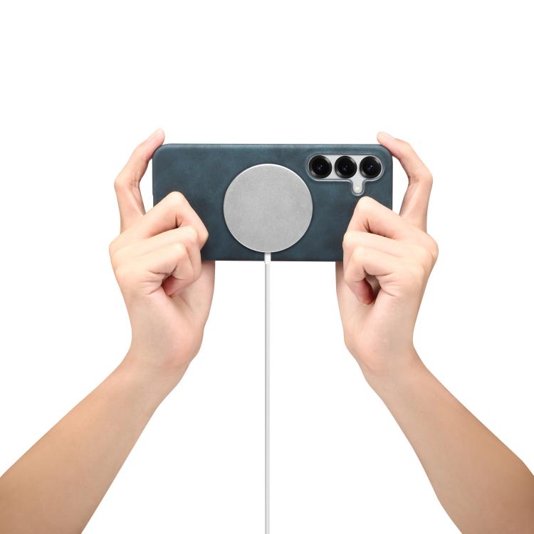 For Samsung Galaxy S25+ 5G Retro Texture MagSafe Phone Case