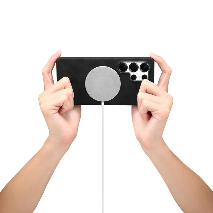 For Samsung Galaxy S25 Ultra 5G Retro Texture MagSafe Phone Case