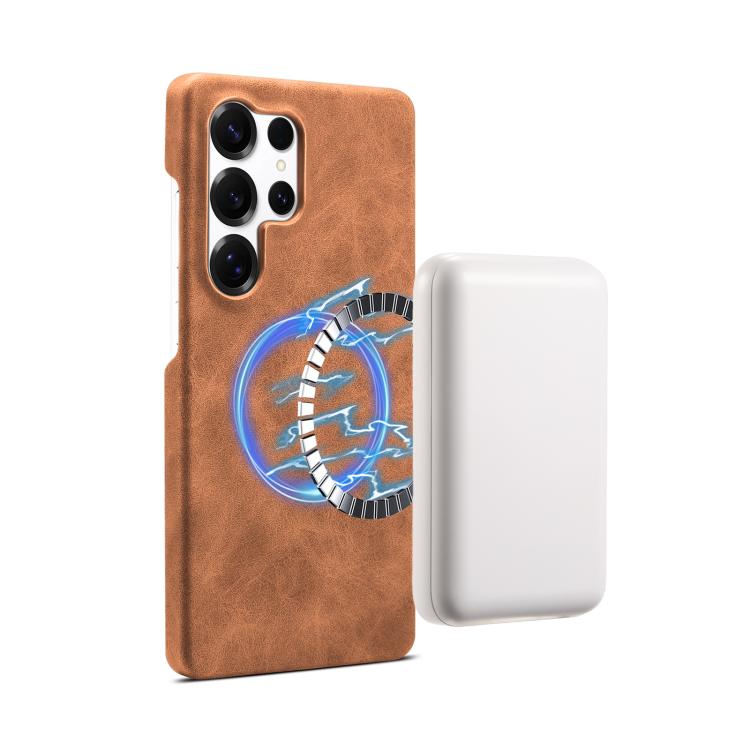 For Samsung Galaxy S25 Ultra 5G Retro Texture MagSafe Phone Case