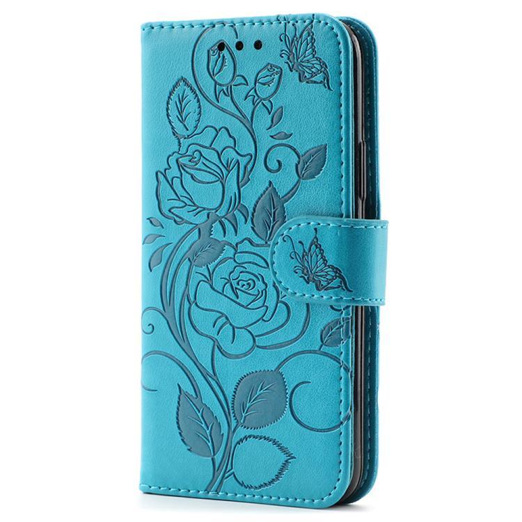 For vivo Y500 5G Rose Butterfly Embossed Leather Phone Case