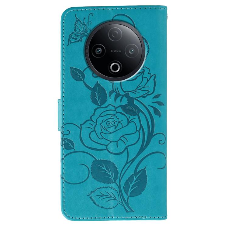For vivo Y500 5G Rose Butterfly Embossed Leather Phone Case