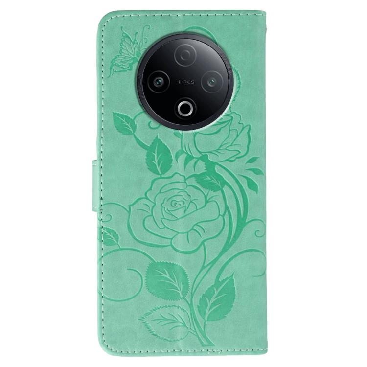 For vivo Y500 5G Rose Butterfly Embossed Leather Phone Case
