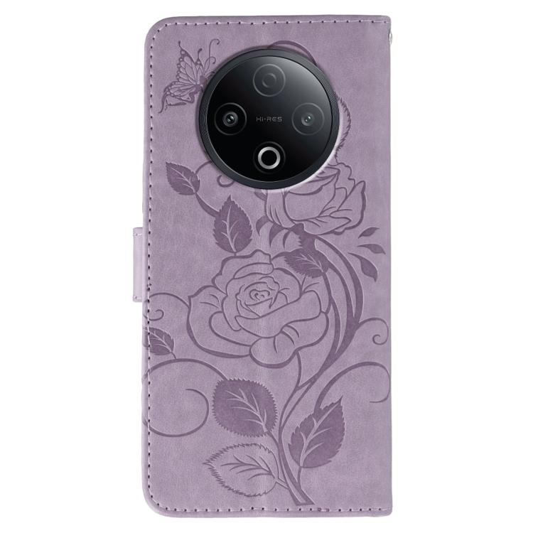 For vivo Y500 5G Rose Butterfly Embossed Leather Phone Case