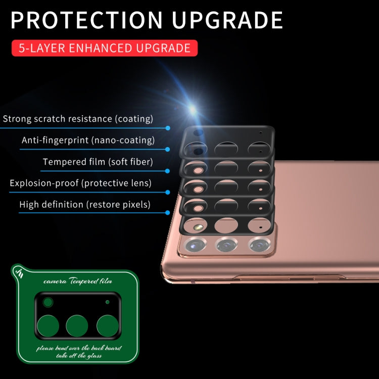 For Samsung Galaxy Note 20 Silk Screen Luminous Ring Back Camera Lens Film