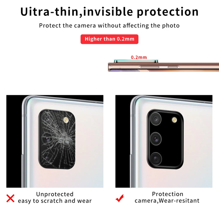 For Samsung Galaxy S10 Lite Silk Screen Luminous Ring Back Camera Lens Film