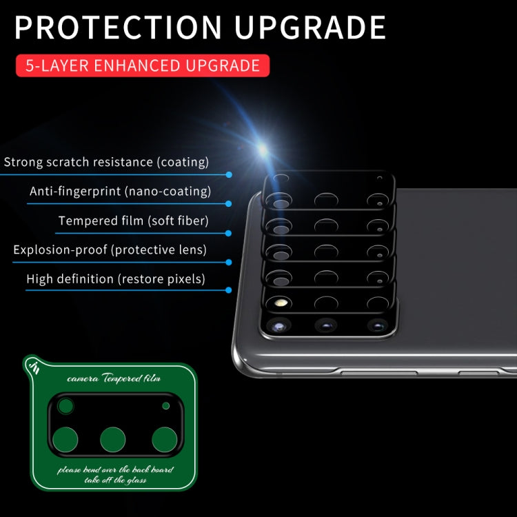 For Samsung Galaxy S20 Silk Screen Luminous Ring Back Camera Lens Film