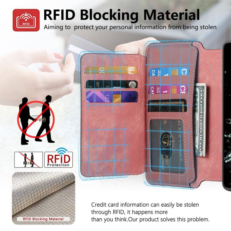 For OnePlus 12 CaseNeo MagSafe RFID Anti-theft Zipper Wallet Retro Leather Phone Case