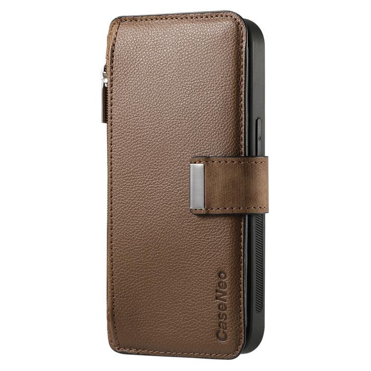 For OnePlus Ace 5 CaseNeo MagSafe RFID Anti-theft Zipper Wallet Retro Leather Phone Case