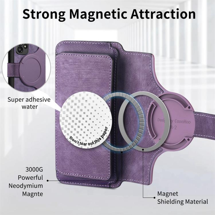 For OnePlus 13 CaseNeo MagSafe RFID Anti-theft Zipper Wallet Retro Leather Phone Case