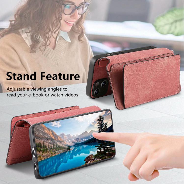 For OnePlus 15 CaseNeo MagSafe RFID Anti-theft Zipper Wallet Retro Leather Phone Case