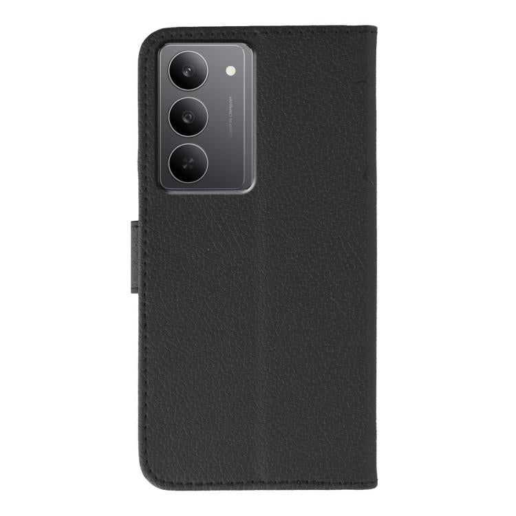 For Realme 14x Feather Pattern Litchi Texture Leather Phone Case