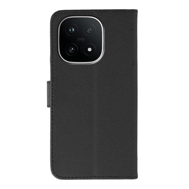 For vivo iQOO 15 Feather Pattern Litchi Texture Leather Phone Case