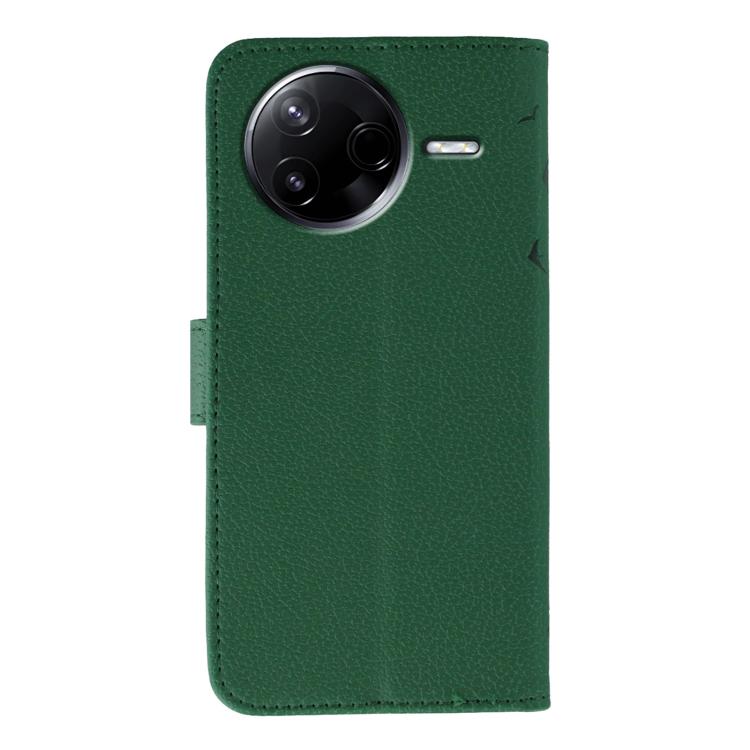 For Xiaomi Poco F7 Pro / Redmi K80 Feather Pattern Litchi Texture Leather Phone Case