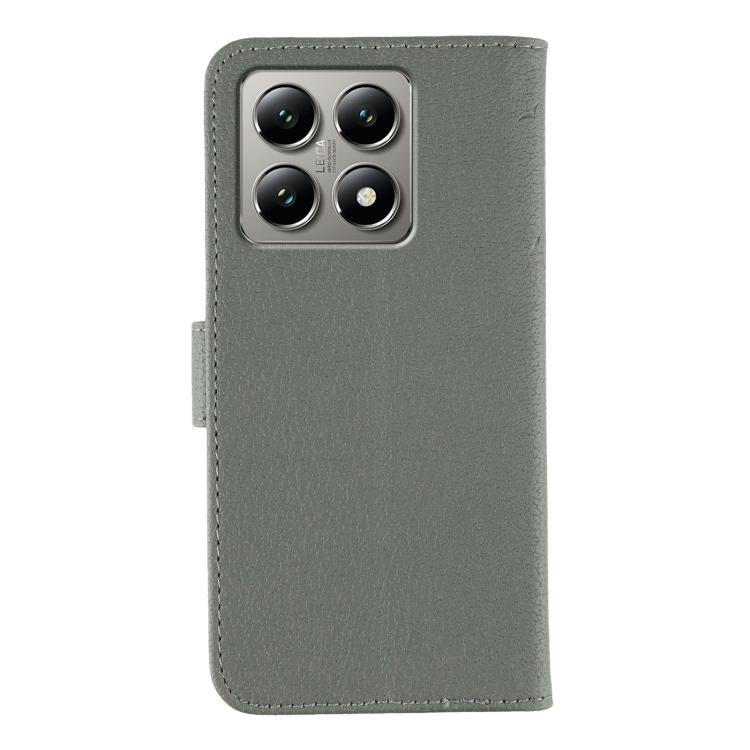 For Xiaomi 14T Feather Pattern Litchi Texture Leather Phone Case