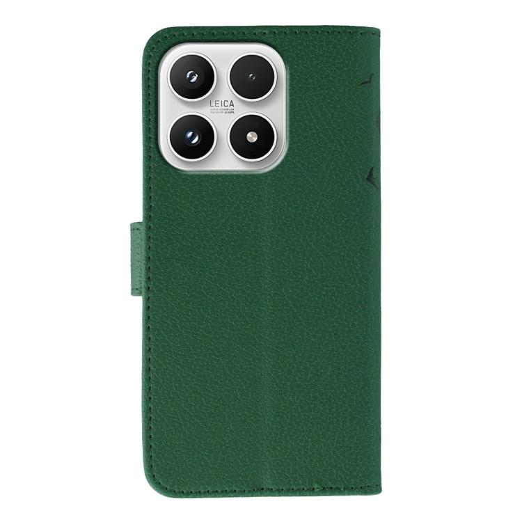 For Xiaomi 17 Feather Pattern Litchi Texture Leather Phone Case