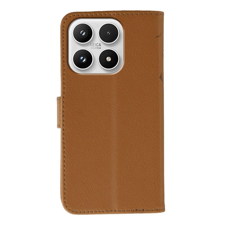 For Xiaomi 17 Feather Pattern Litchi Texture Leather Phone Case