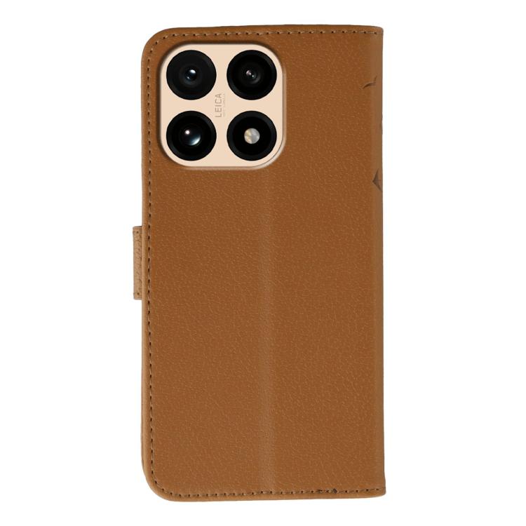 For Xiaomi 15T 5G Feather Pattern Litchi Texture Leather Phone Case