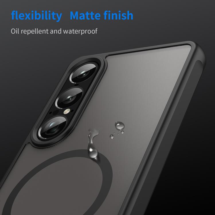 For Sony Xperia 1 VII Fan Dun Series TPU Hybrid PC Frosted Magsafe Phone Case
