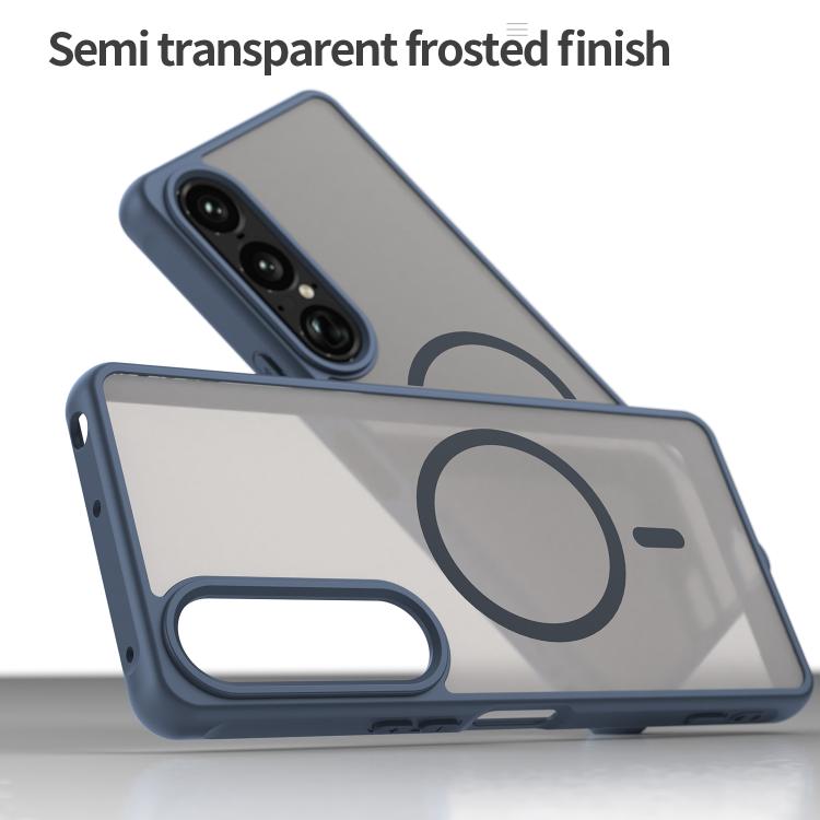For Sony Xperia 1 VII Fan Dun Series TPU Hybrid PC Frosted Magsafe Phone Case