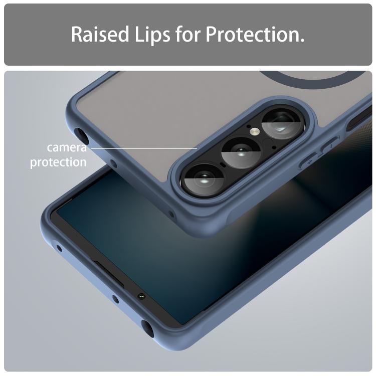 For Sony Xperia 1 VII Fan Dun Series TPU Hybrid PC Frosted Magsafe Phone Case