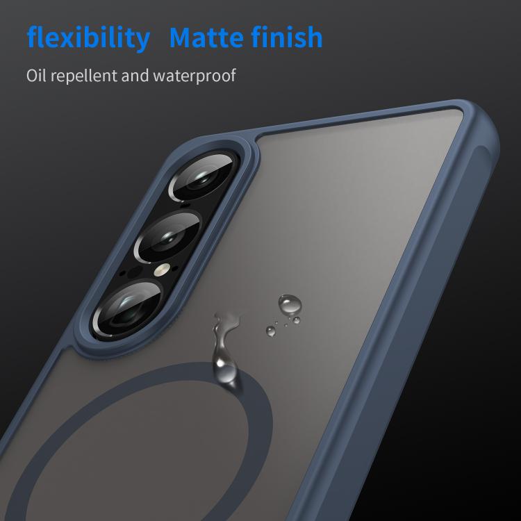 For Sony Xperia 1 VII Fan Dun Series TPU Hybrid PC Frosted Magsafe Phone Case