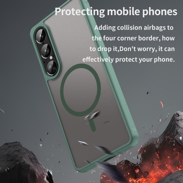For Sony Xperia 1 VII Fan Dun Series TPU Hybrid PC Frosted Magsafe Phone Case