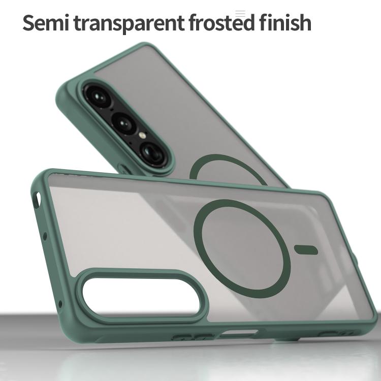 For Sony Xperia 1 VII Fan Dun Series TPU Hybrid PC Frosted Magsafe Phone Case