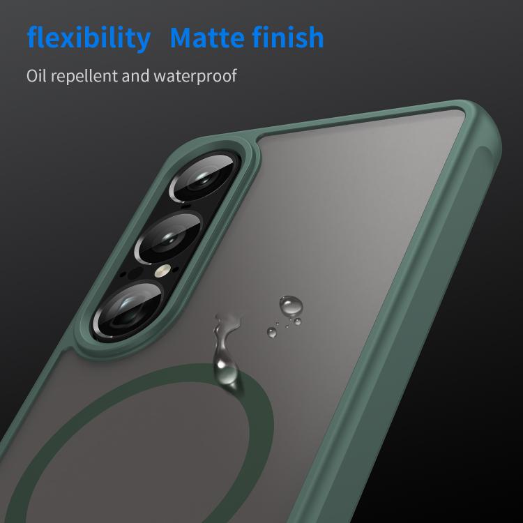 For Sony Xperia 1 VII Fan Dun Series TPU Hybrid PC Frosted Magsafe Phone Case