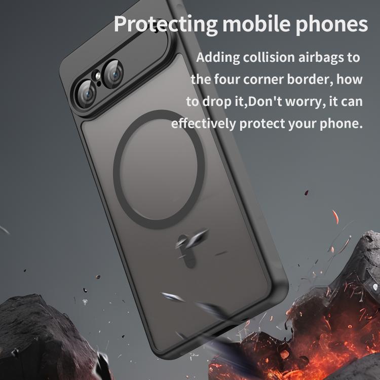For Sony Xperia 10 VII Fan Dun Series TPU Hybrid PC Frosted Magsafe Phone Case