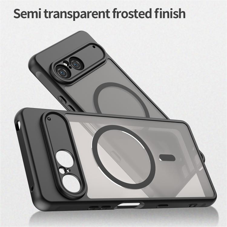For Sony Xperia 10 VII Fan Dun Series TPU Hybrid PC Frosted Magsafe Phone Case