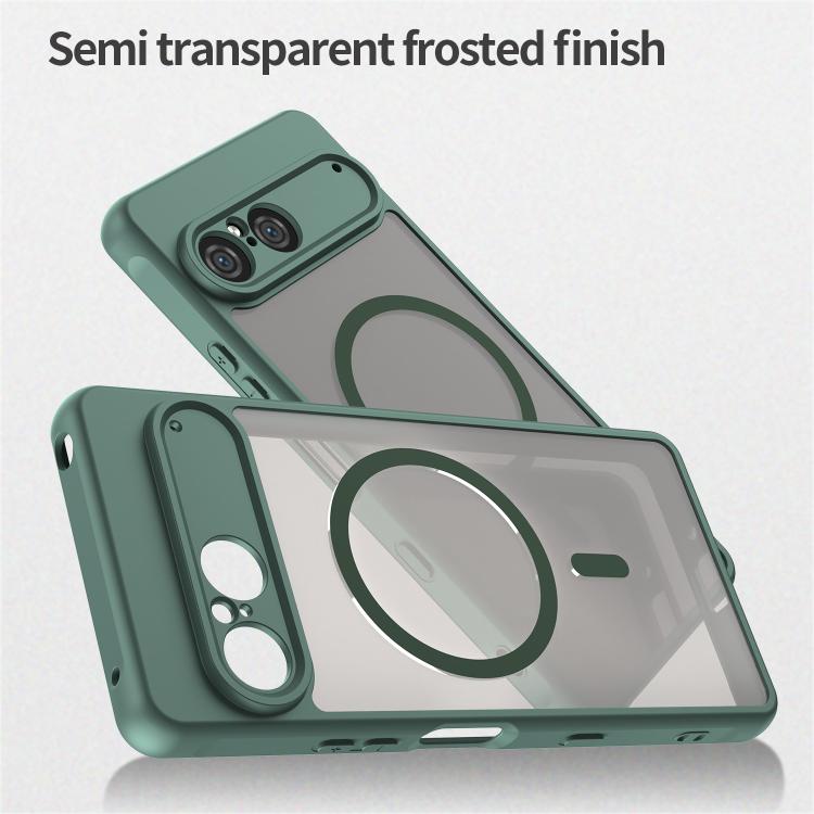 For Sony Xperia 10 VII Fan Dun Series TPU Hybrid PC Frosted Magsafe Phone Case