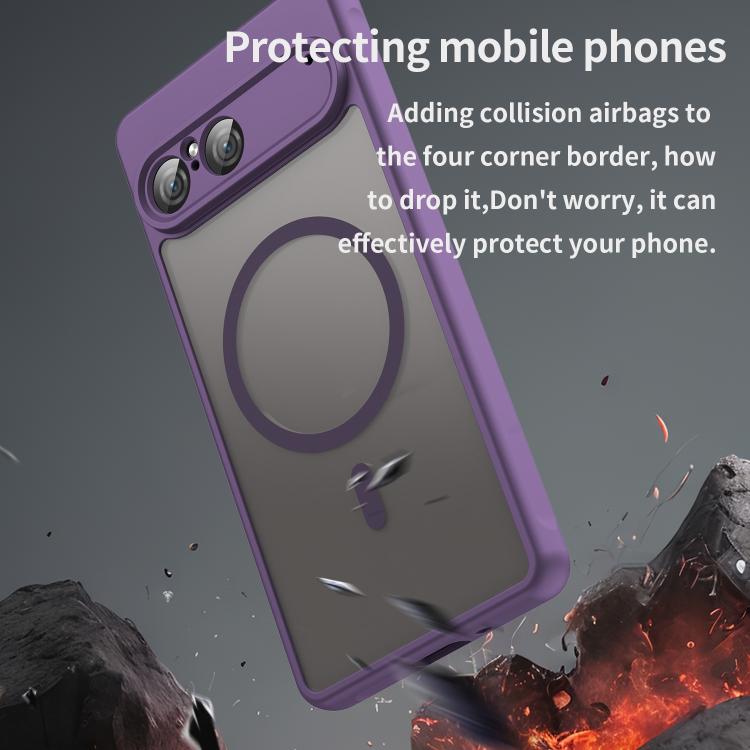 For Sony Xperia 10 VII Fan Dun Series TPU Hybrid PC Frosted Magsafe Phone Case
