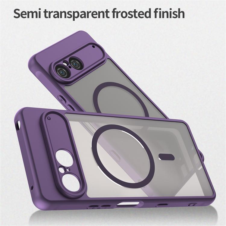 For Sony Xperia 10 VII Fan Dun Series TPU Hybrid PC Frosted Magsafe Phone Case