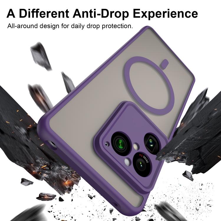 For Sony Xperia 1 VIII Fan Dun Series TPU Hybrid PC Frosted Magsafe Phone Case