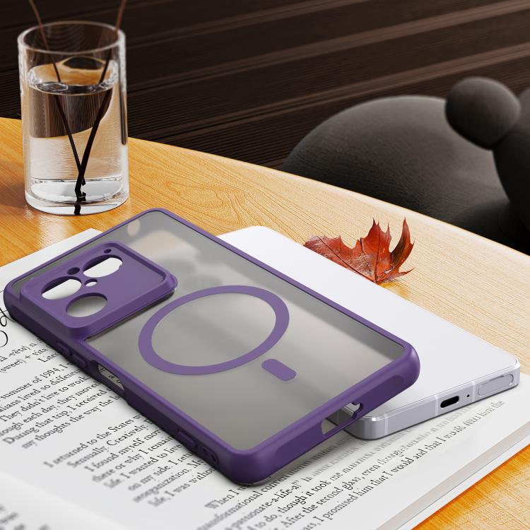 For Sony Xperia 1 VIII Fan Dun Series TPU Hybrid PC Frosted Magsafe Phone Case
