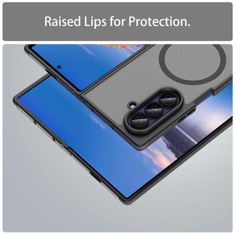 For Samsung Galaxy Z Fold7 5G Fan Dun Series TPU Hybrid PC Frosted Magsafe Phone Case