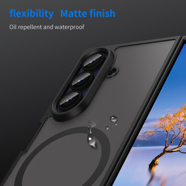 For Samsung Galaxy Z Fold7 5G Fan Dun Series TPU Hybrid PC Frosted Magsafe Phone Case