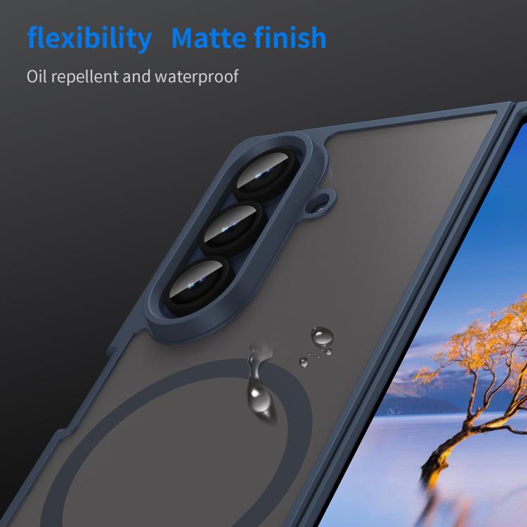 For Samsung Galaxy Z Fold7 5G Fan Dun Series TPU Hybrid PC Frosted Magsafe Phone Case